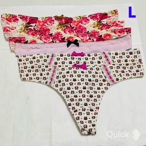 L - New 6 pieces Next Assorted Thongs # 7